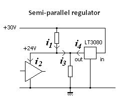 Semi-parallel regulator